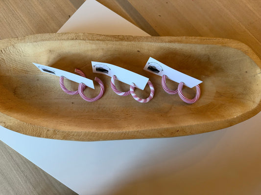 Candy cane Hoops