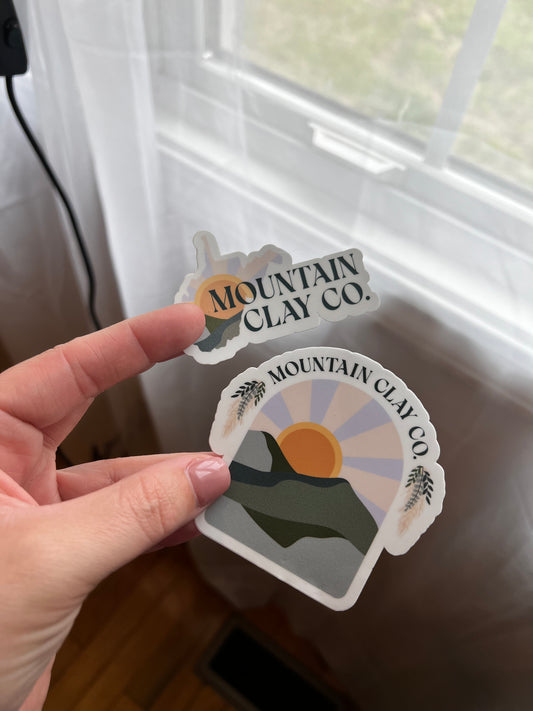 Mountain Clay Co. stickers